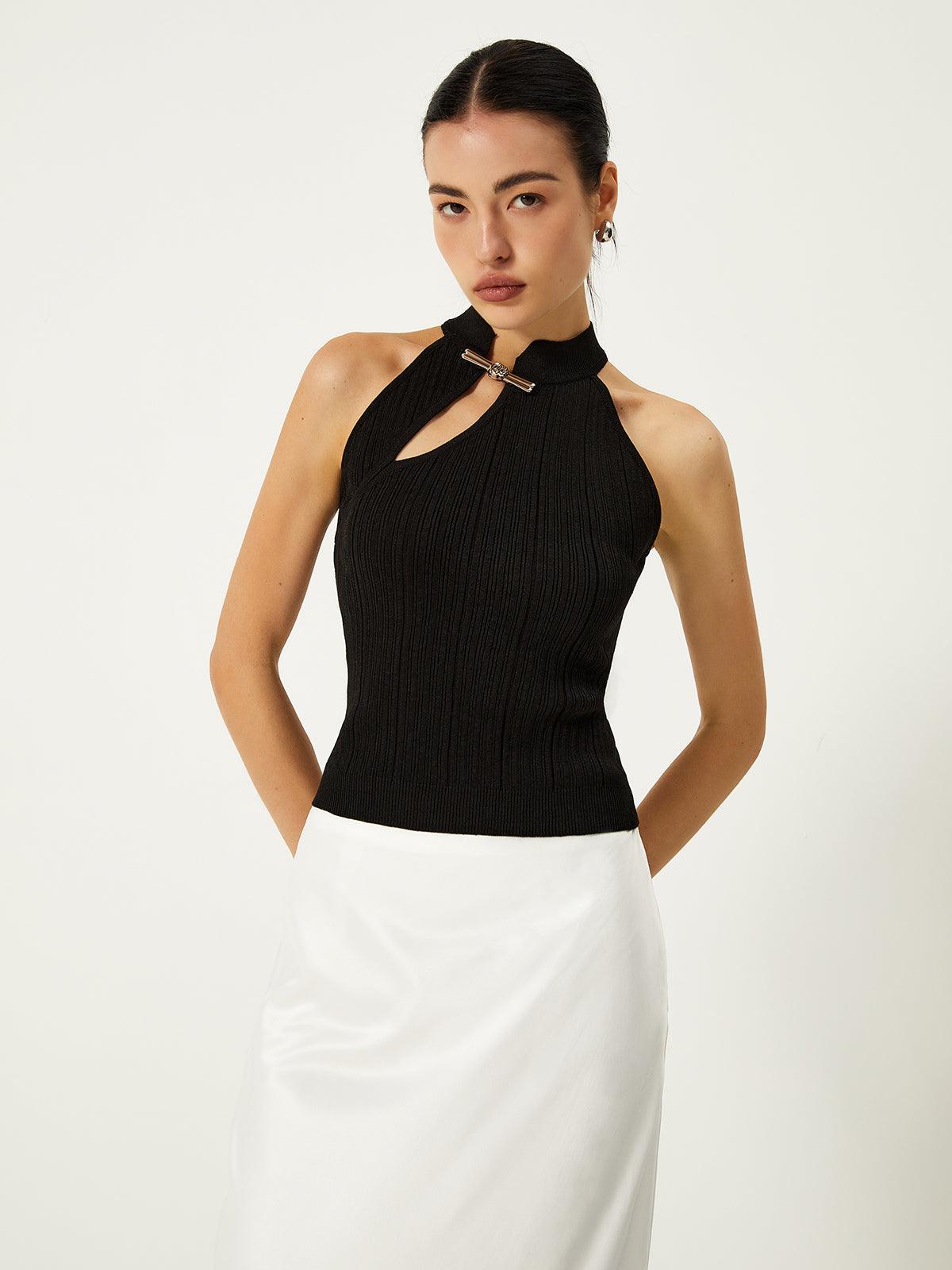 Reyanna™ | Asymmetrical Button Sweater Vest
