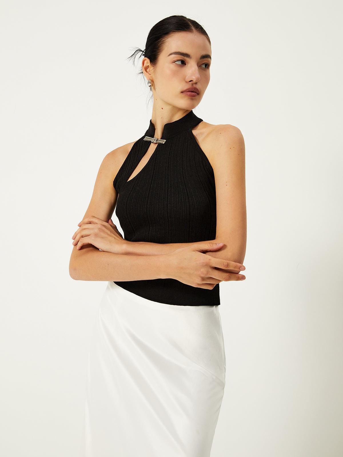Reyanna™ | Asymmetrical Button Sweater Vest