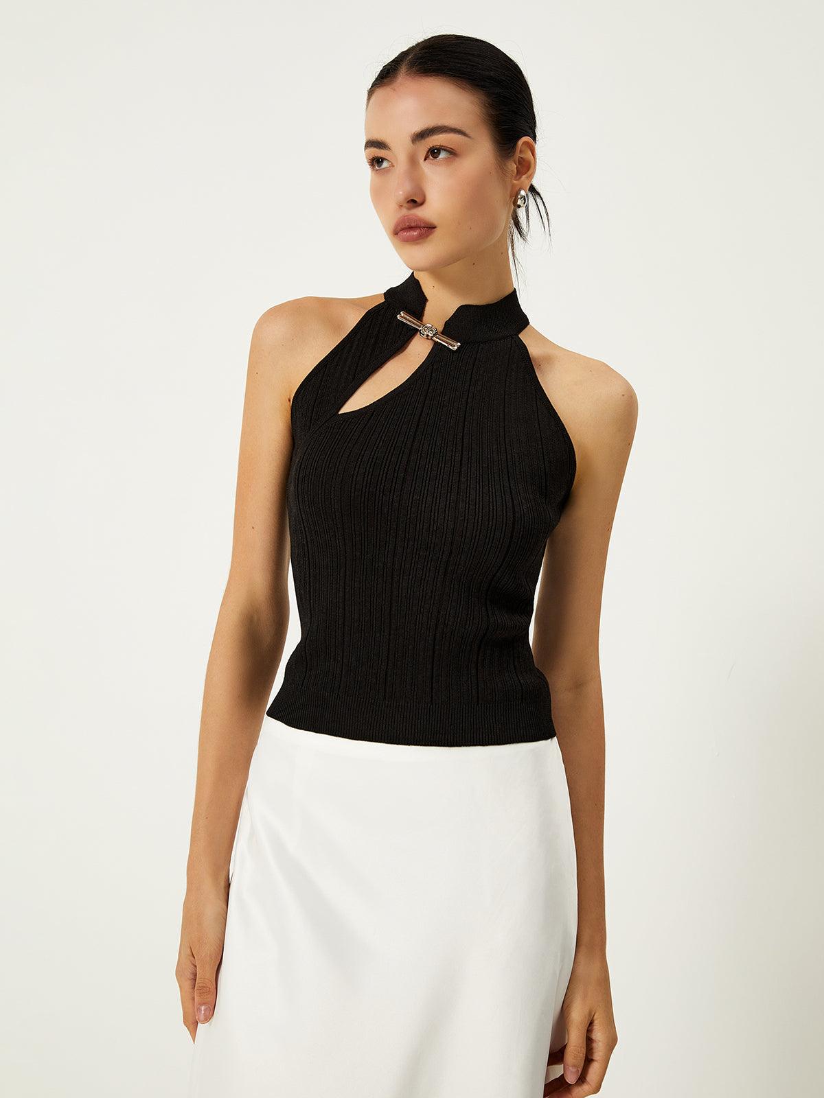 Reyanna™ | Asymmetrical Button Sweater Vest