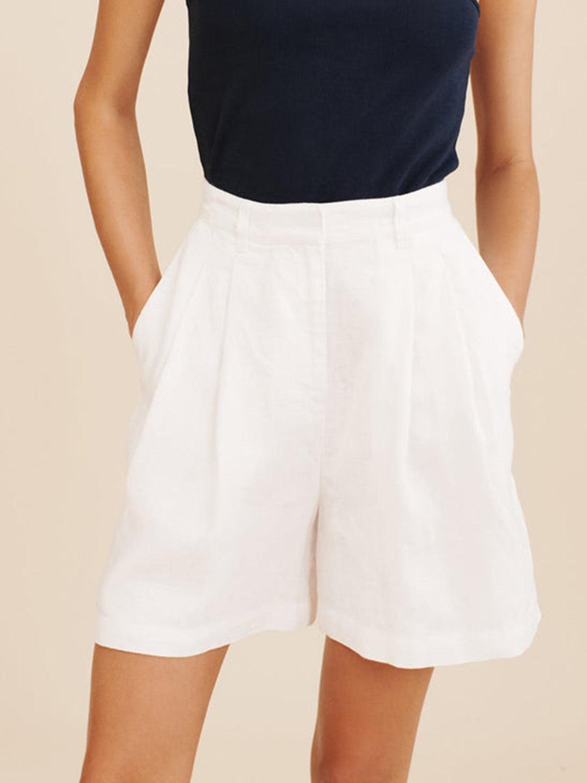 Reyanna™ | Solid Cotton Crop Top With Shorts Set
