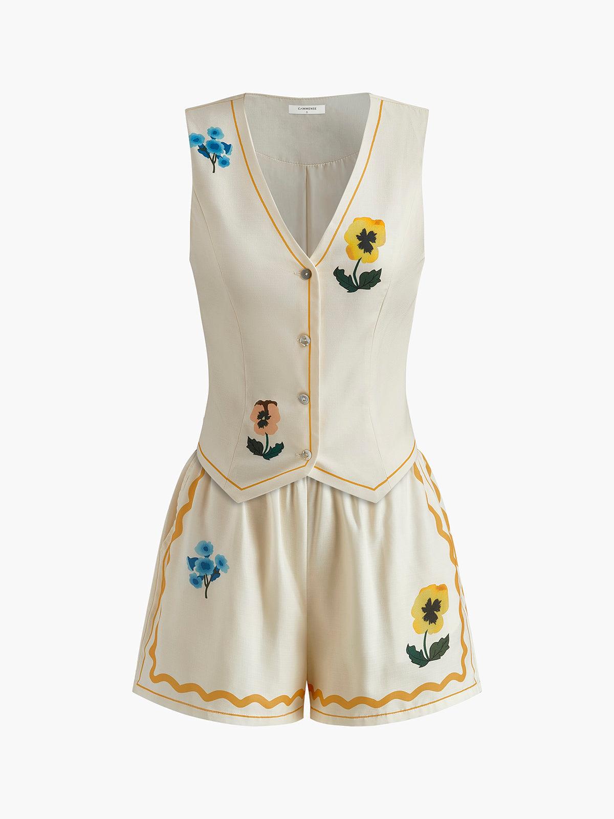 Reyanna™ | Floral Print Tank Shorts Set