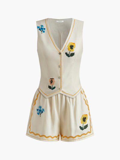 Reyanna™ | Floral Print Tank Shorts Set