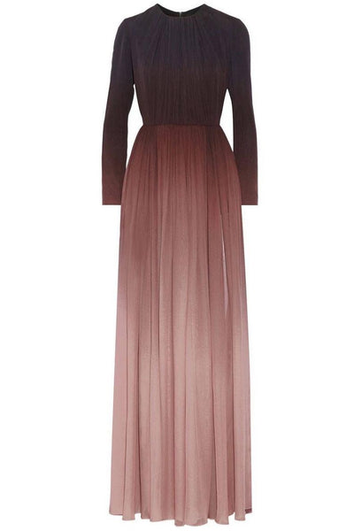 Reyanna™ | Gradient Color Runched Maxi Dress