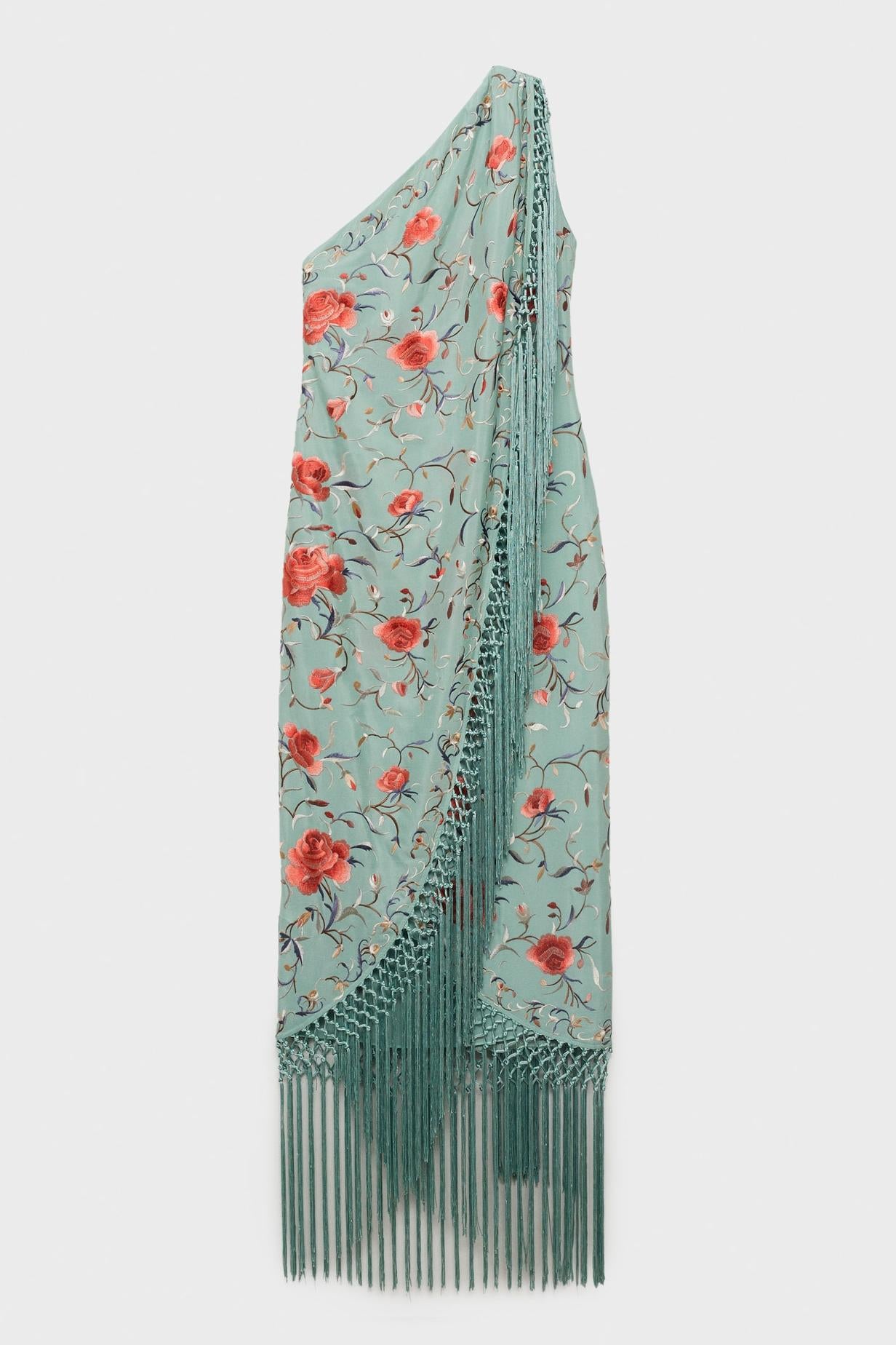 Reyanna™ | Floral Tassel Halter Neck Midi Dress