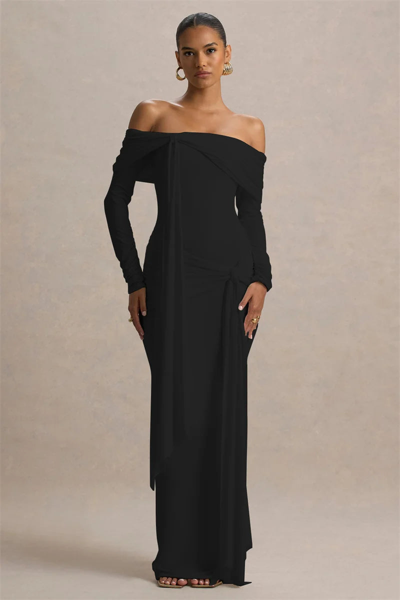Reyanna™ | Solid Jersey Knotted Maxi Dress