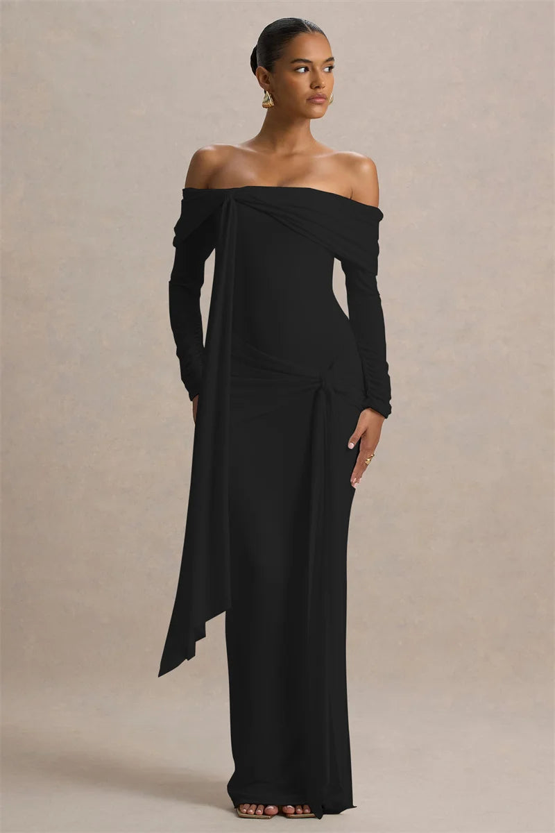Reyanna™ | Solid Jersey Knotted Maxi Dress