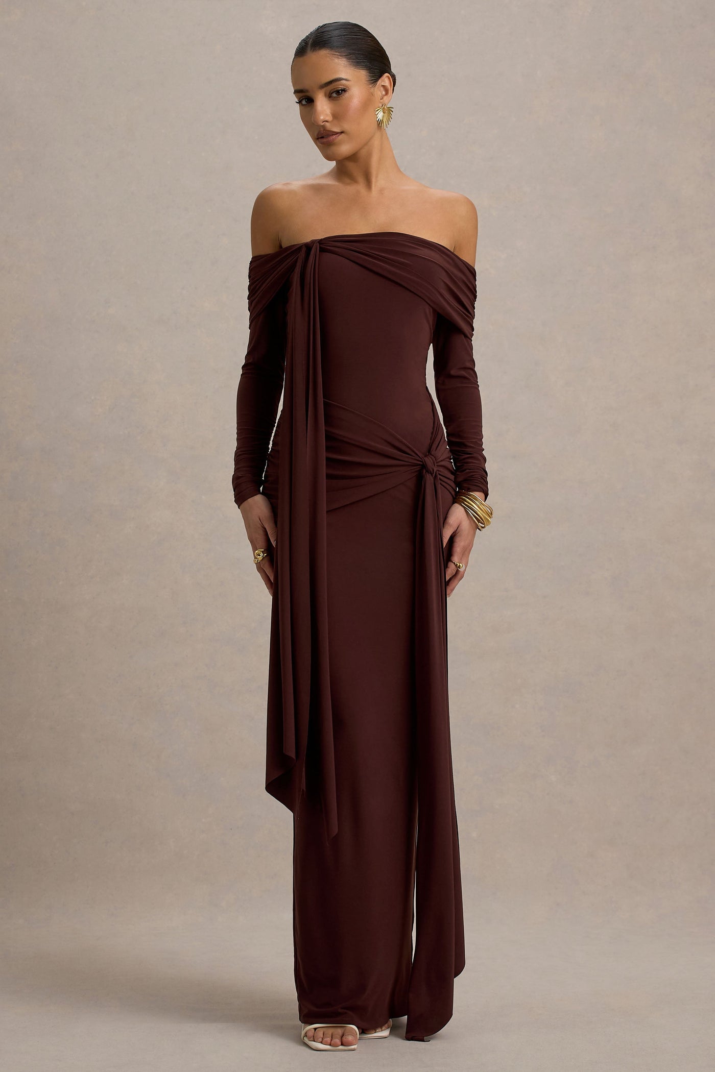 Reyanna™ | Solid Jersey Knotted Maxi Dress