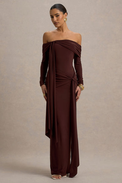 Reyanna™ | Solid Jersey Knotted Maxi Dress