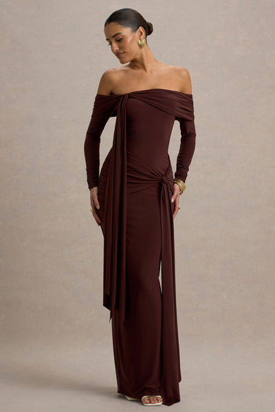 Reyanna™ | Solid Jersey Knotted Maxi Dress