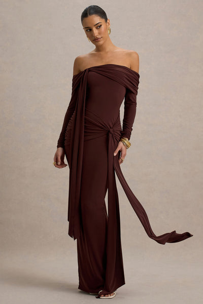 Reyanna™ | Solid Jersey Knotted Maxi Dress