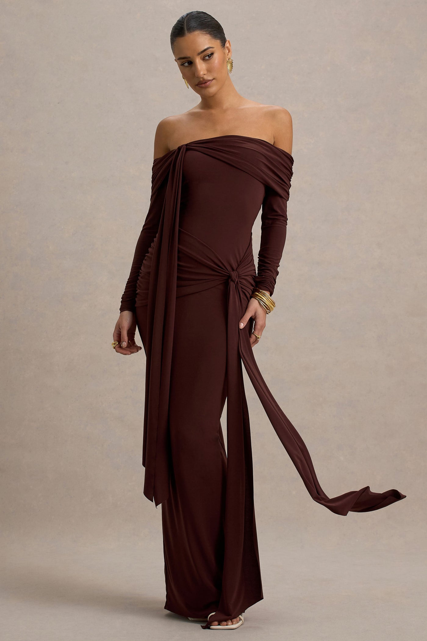 Reyanna™ | Solid Jersey Knotted Maxi Dress