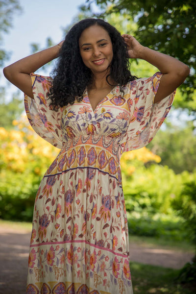 My smocked maxi jersey dress
