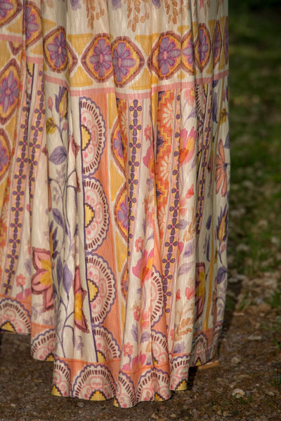 My smocked maxi jersey dress