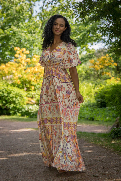 My smocked maxi jersey dress
