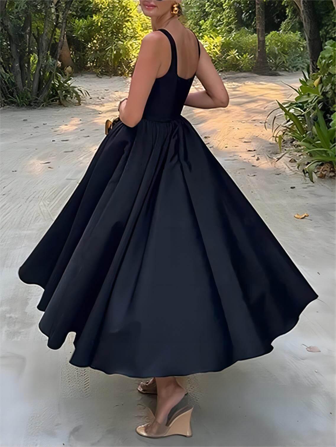 Reyanna™ | Stylish And Elegant Off-Shoulder Strapless Sleeveless Mixi Dress