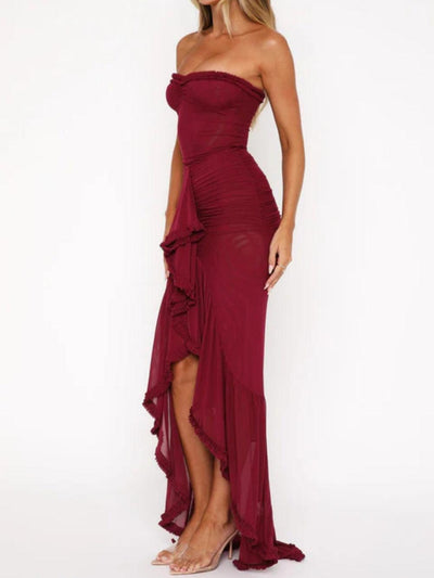 Reyanna™ | Off-the-shoulder mesh maxi dress