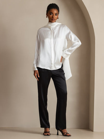 Reyanna™ | Sidenmode Slipskrage Skjorta