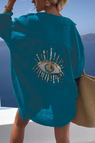 Reyanna™ | Casual Sequin Beaded Shirt