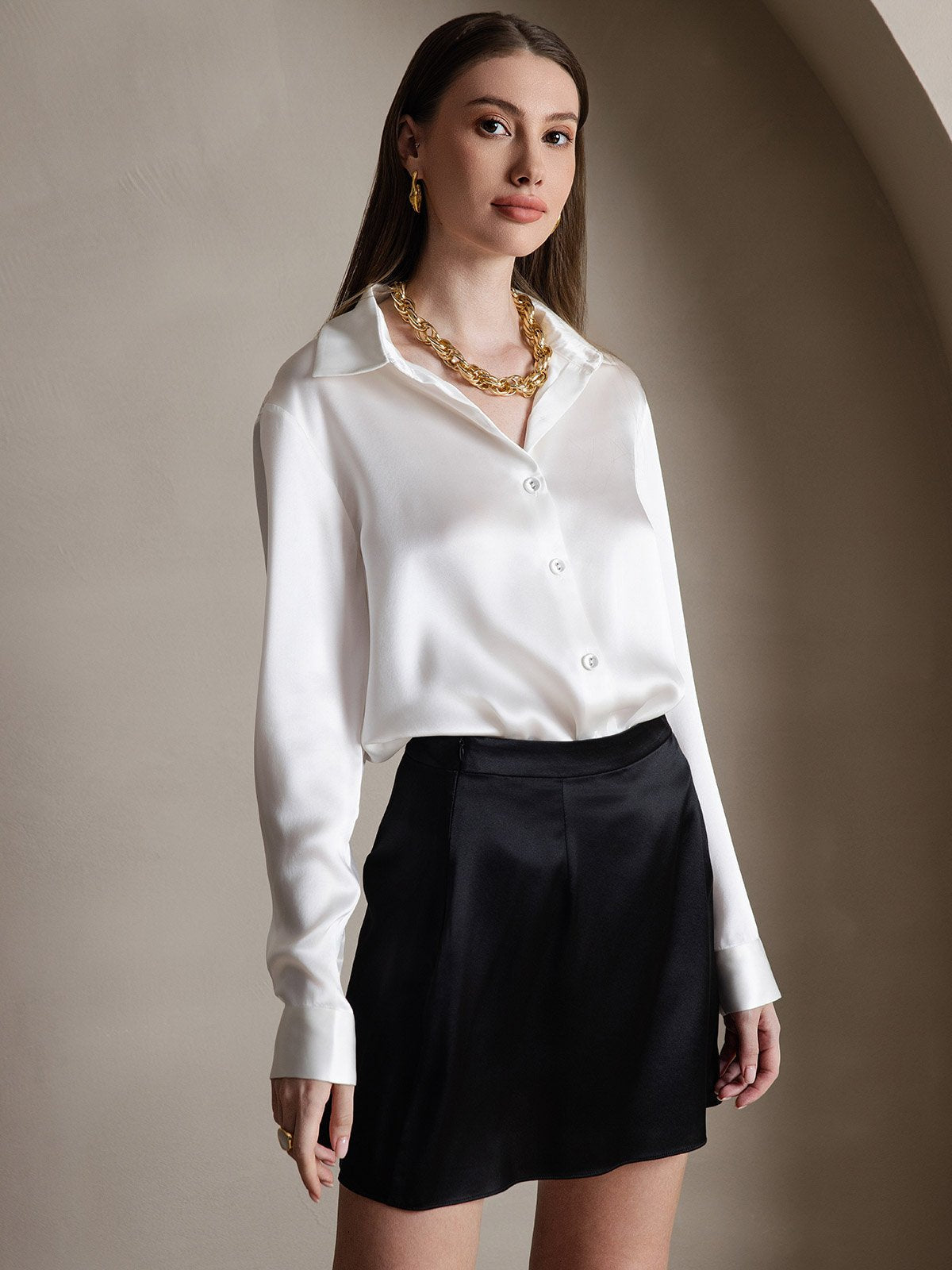 Reyanna™ | Silkesskort Mode Sexig Mini kjol