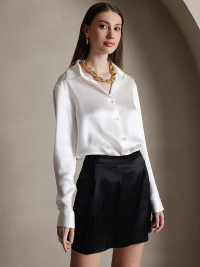 Reyanna™ | Silkesskort Mode Sexig Mini kjol