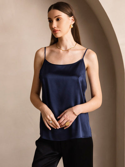 Reyanna™ | Silkes Avslappnad Spaghettiband Camisole-linne