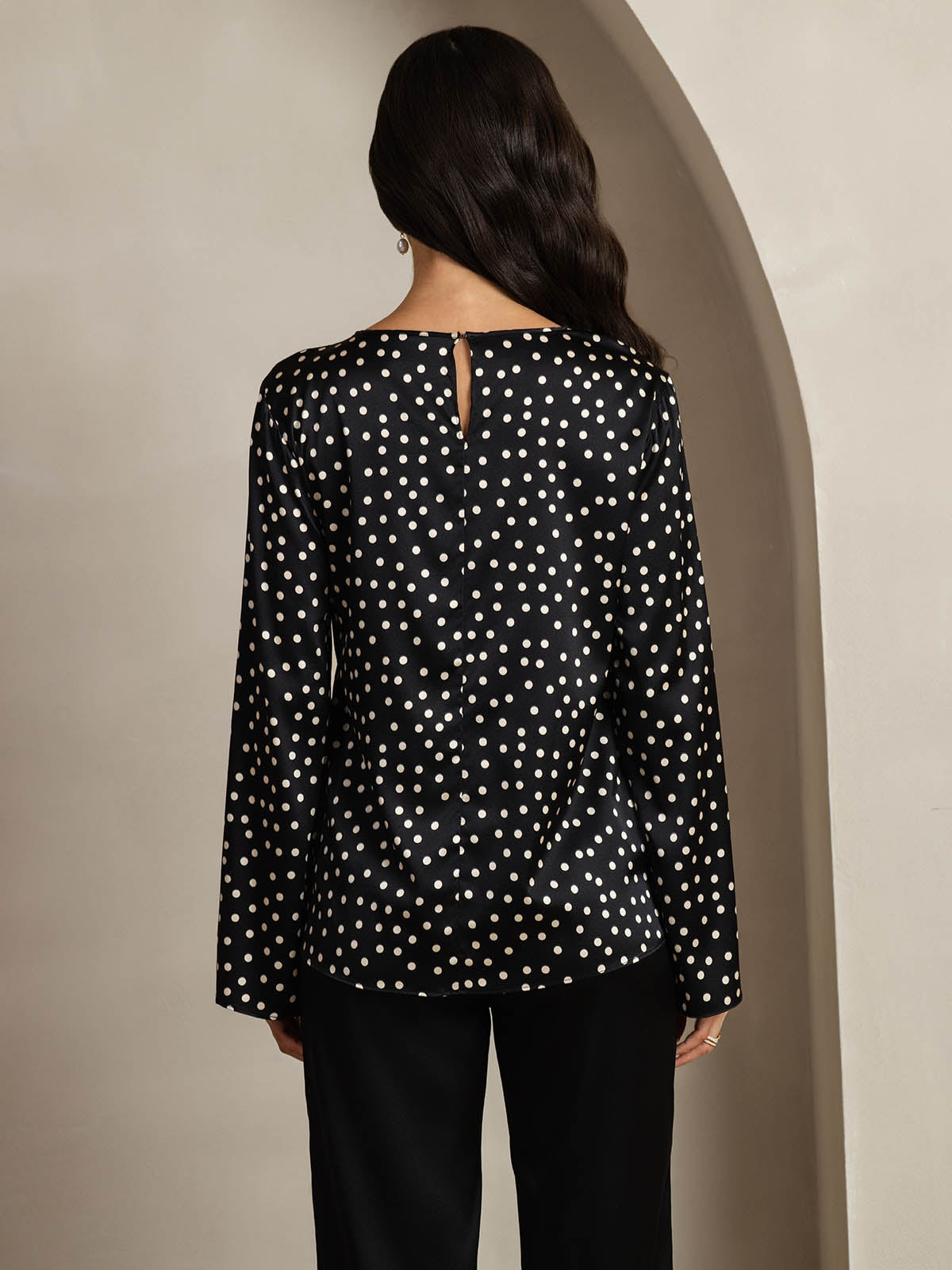 Reyanna™ | Silke Långärmad Blus