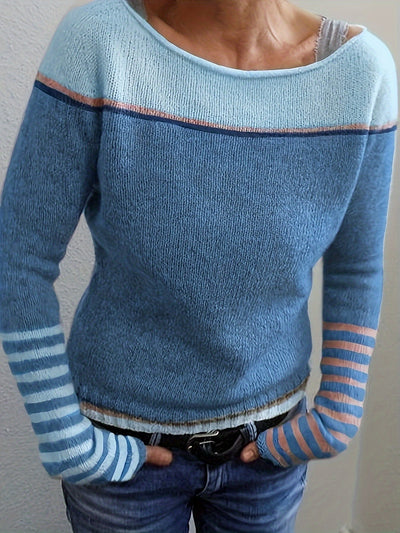 Reyanna |Elly | Elegant cashmere randig tröja