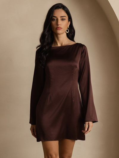 Reyanna™ | Silke Elegant Långärmad Klänning