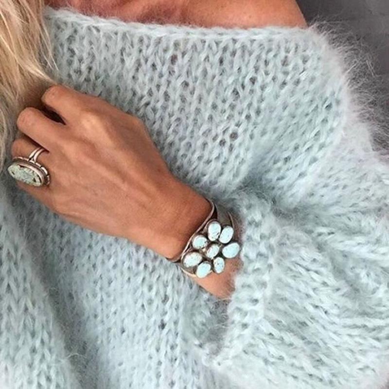 Reyanna™ | Casula Hollow Out  Mohair Sweater