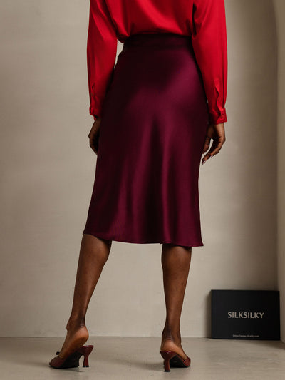 Reyanna™ | Elegant Basik Kjol i Ren Silke