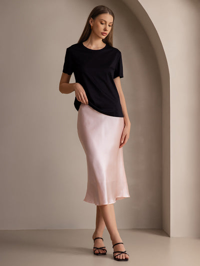 Reyanna™ | Elegant Basik Kjol i Ren Silke