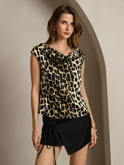 Reyanna™ | Silke Kappärmad Krage Tanktop/Blus