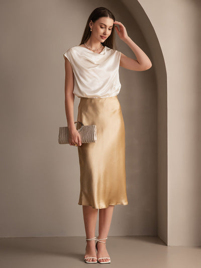 Reyanna™ | Elegant Basik Kjol i Ren Silke