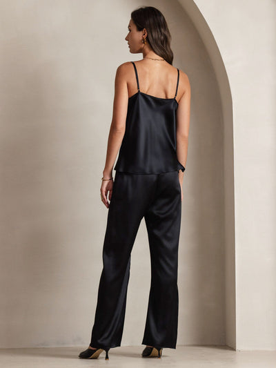 Reyanna™ | Silke Tunna Axelband Draperad Halsringning CamisoleTop