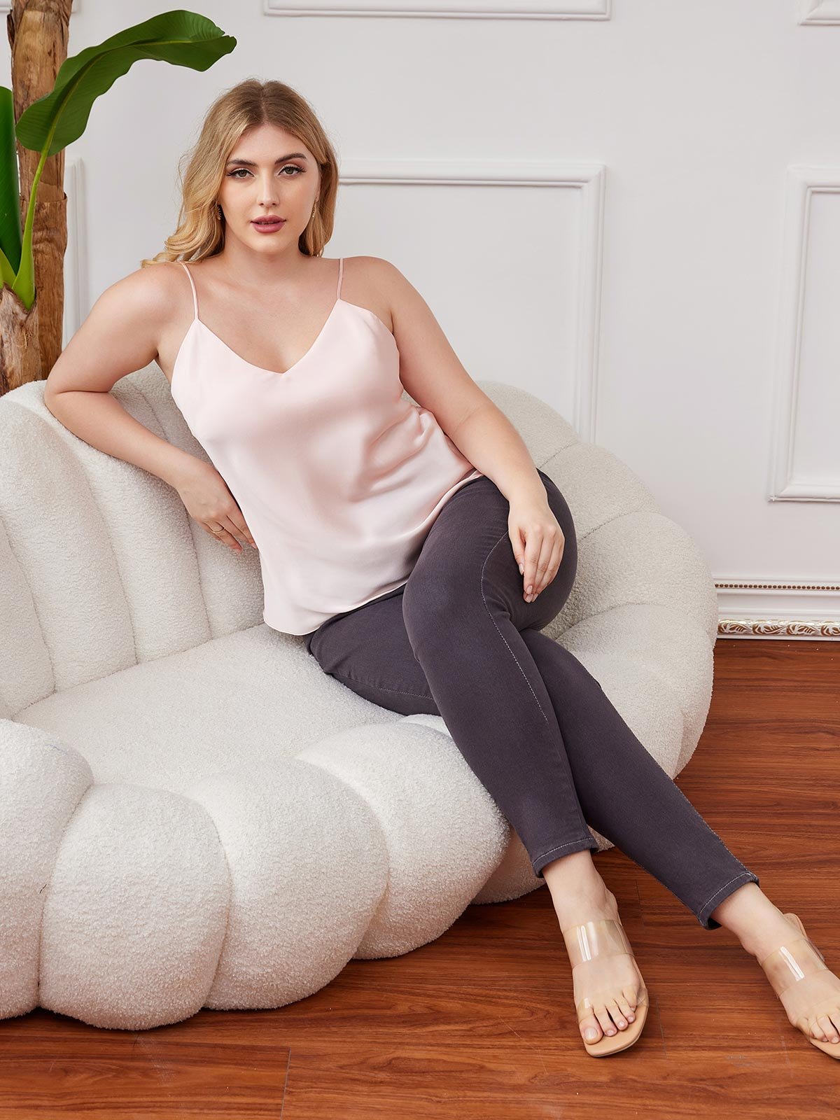 Reyanna™ | Ren Silke Spaghetti Band Plus Size Camisole