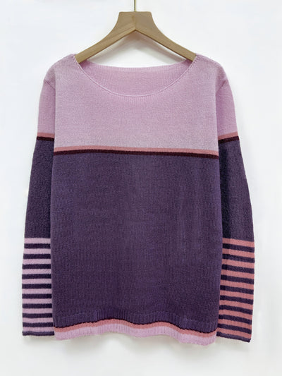 Reyanna |Elly | Elegant cashmere randig tröja