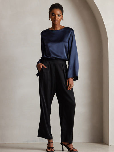 Reyanna™ | Silke Långärmad Blus