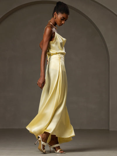Reyanna™ | Silke Vattenfallsringning Spagettiband Camisole Topp