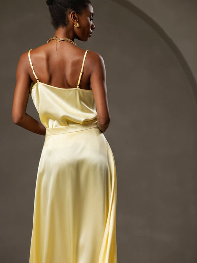 Reyanna™ | Silke Tunna Axelband Draperad Halsringning CamisoleTop