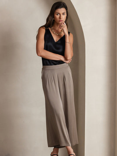 Reyanna™ | Silke V-ringning Tirantes Camiseta Top