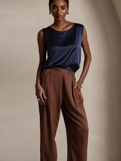 Reyanna™ | Silke Rund Hals Linne