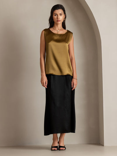 Reyanna™ | Silke Rund Hals Linne