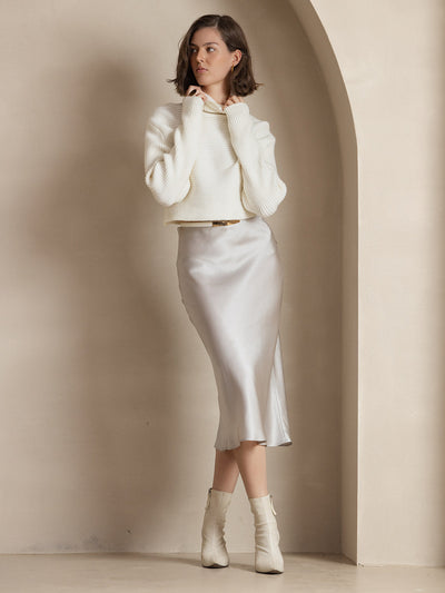 Reyanna™ | Elegant Basik Kjol i Ren Silke