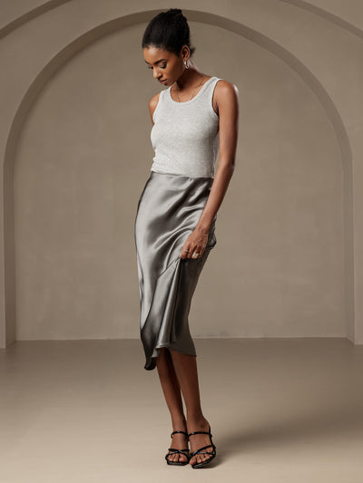 Reyanna™ | Elegant Basik Kjol i Ren Silke