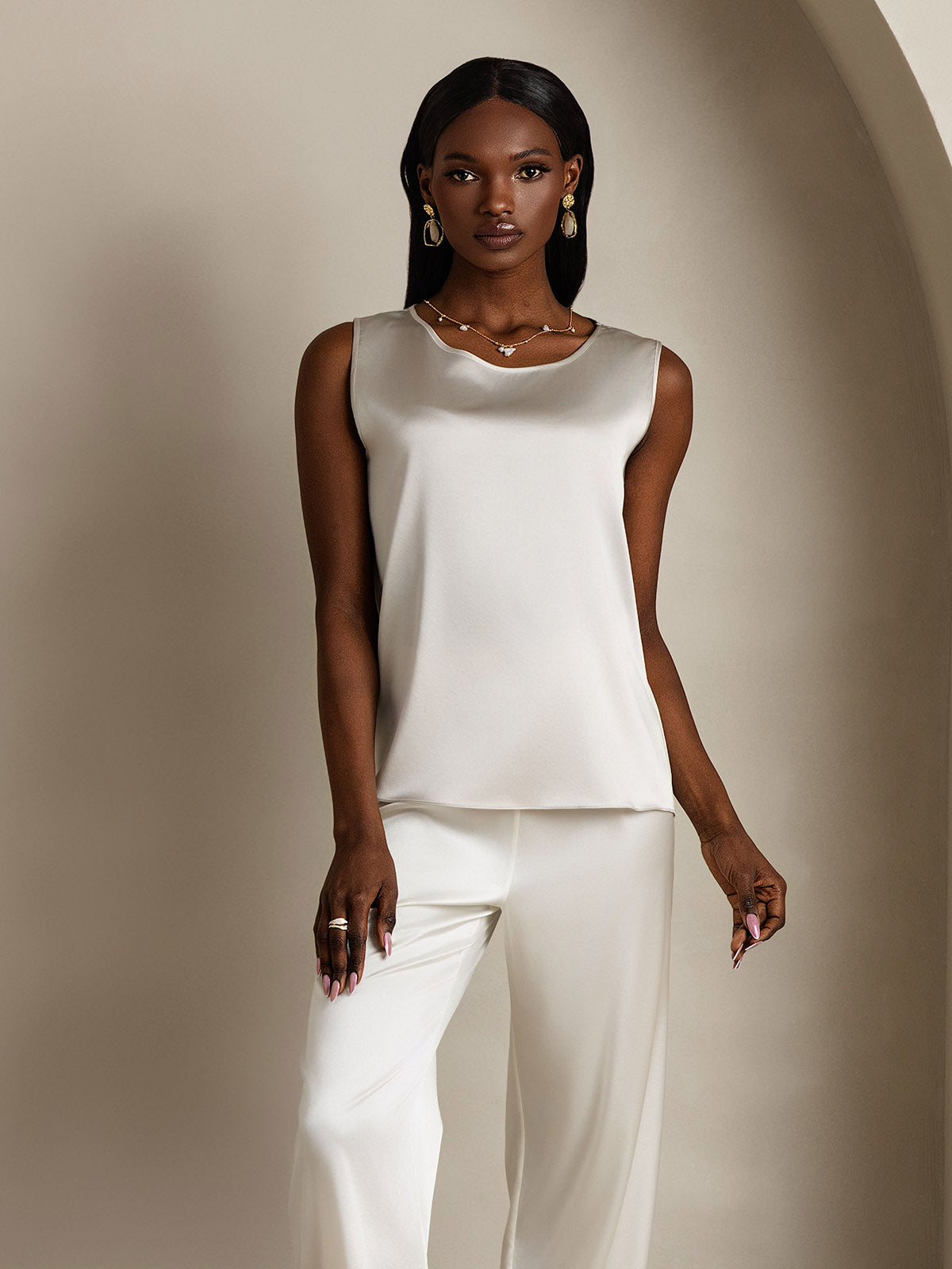 Reyanna™ | Silke Lounge Rund Hals Linne