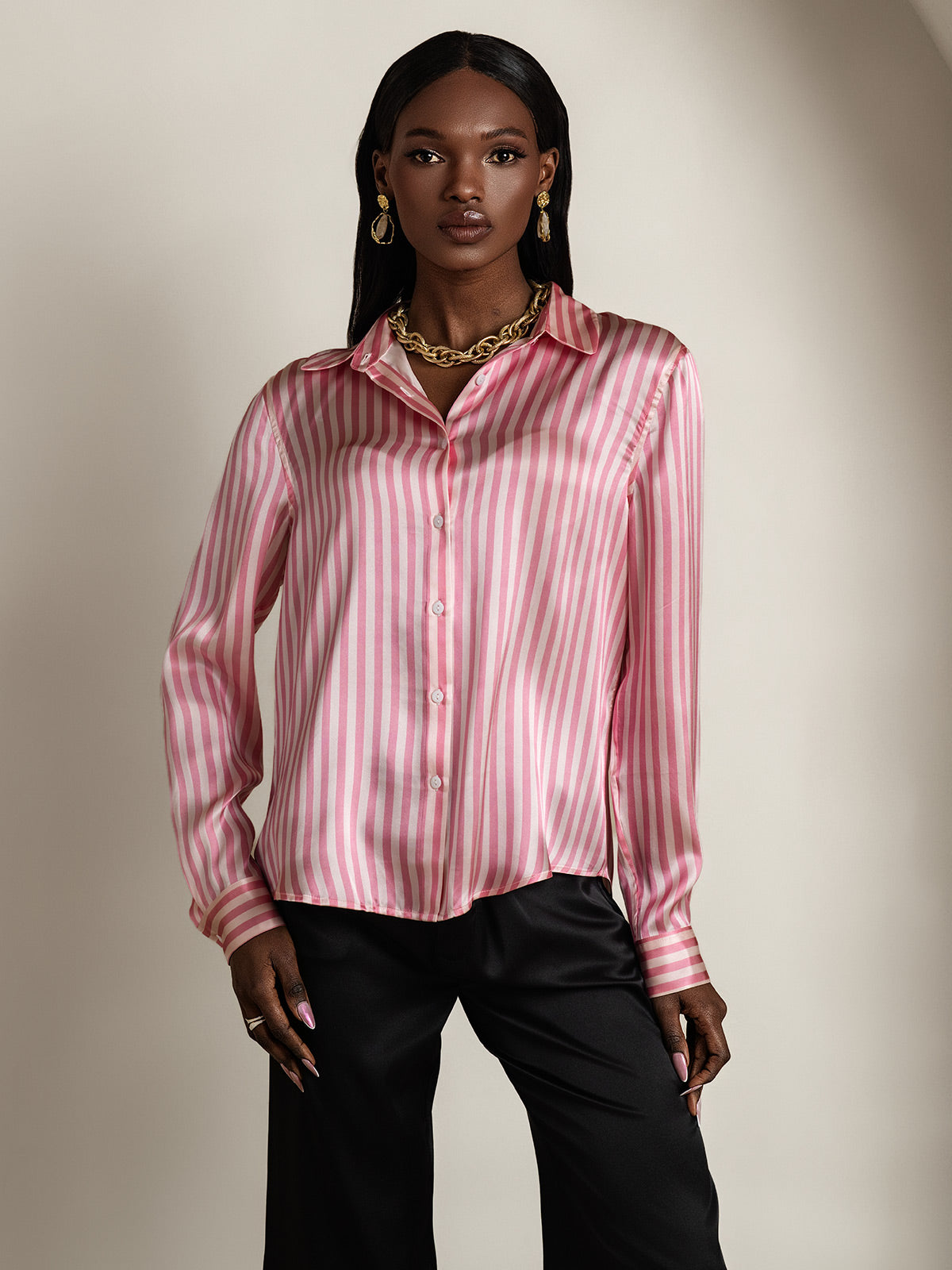 Reyanna™ | Basic Military Lapel Skjorta