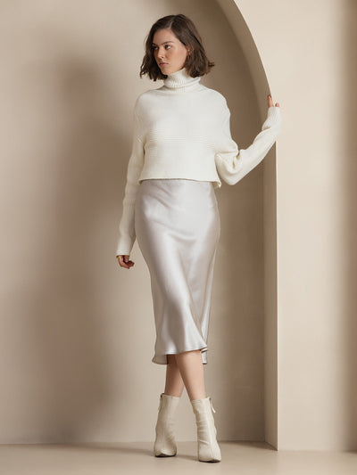 Reyanna™ | Elegant Basik Kjol i Ren Silke