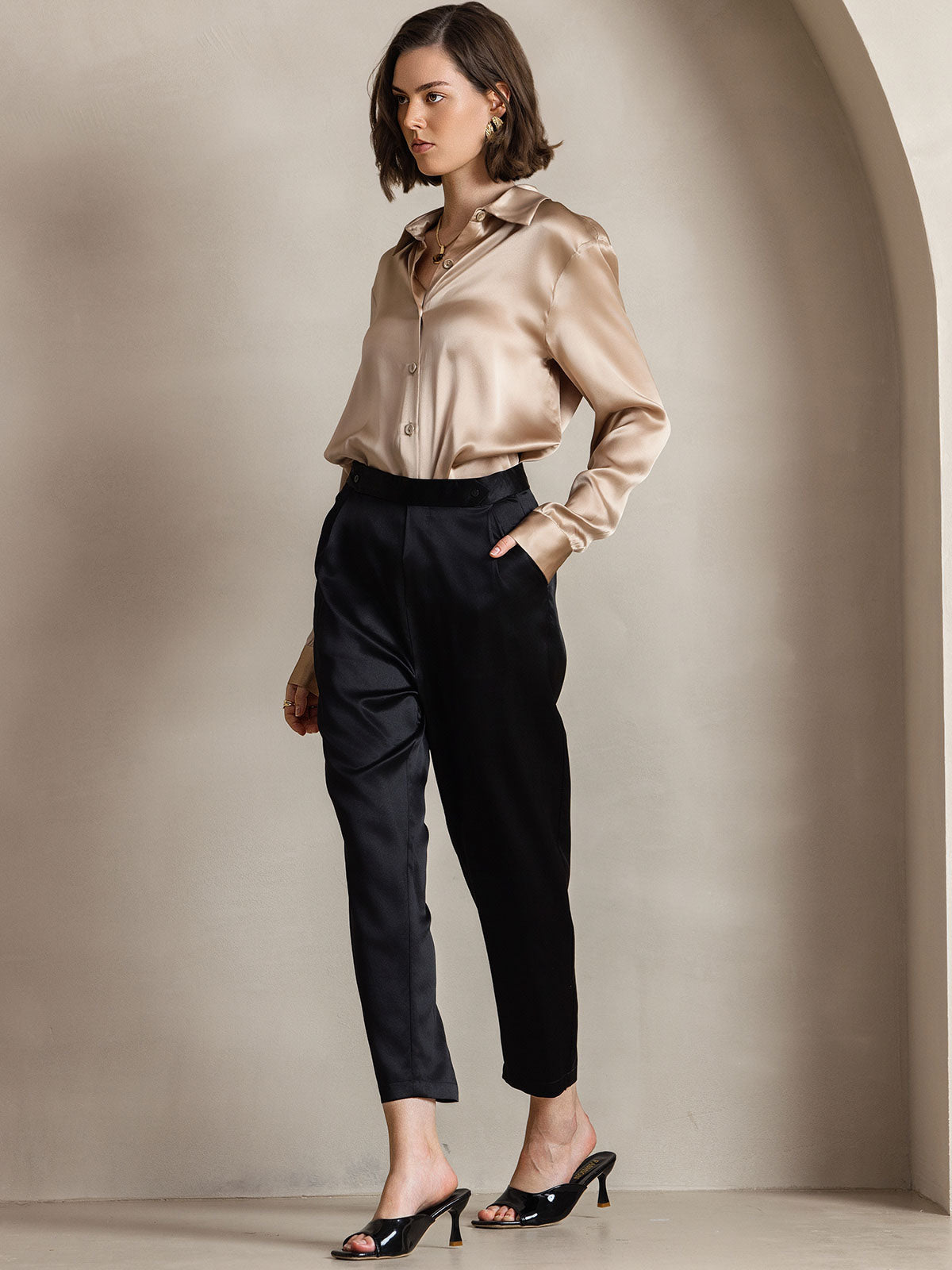 Reyanna™ | Basic Military Lapel Skjorta