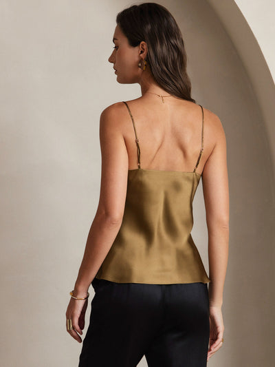 Reyanna™ | V-ringning Ren Silke Spaghettiband Camisole-linne