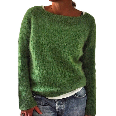 Reyanna™ | Casual Solid Color Soft Crew-neck Sweater